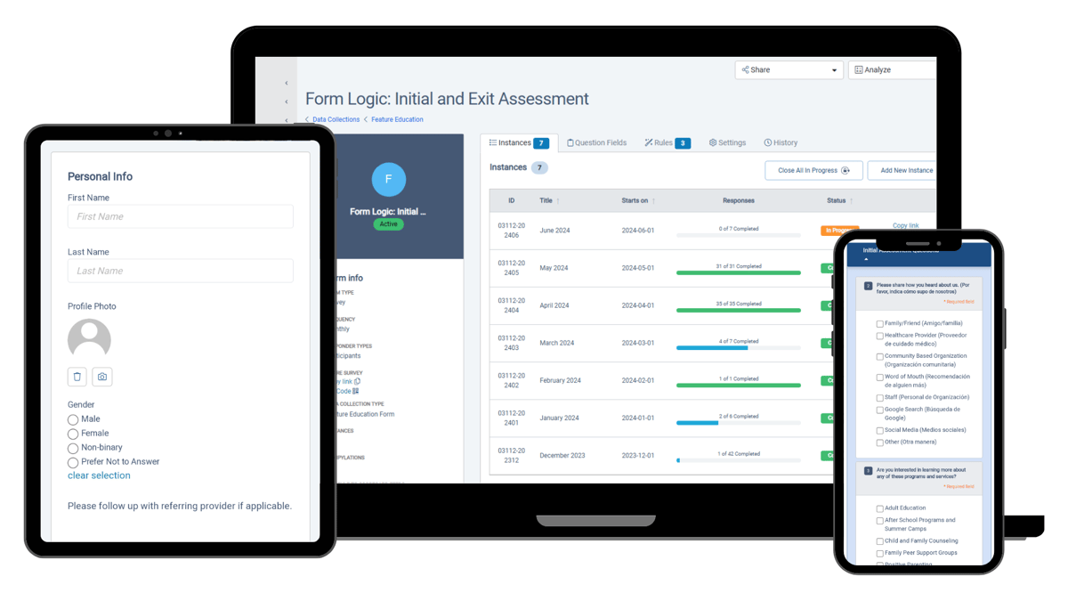 Compyle Survey Views Screenshots transparent