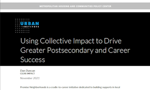Collective Impact Postsecondary Career Report