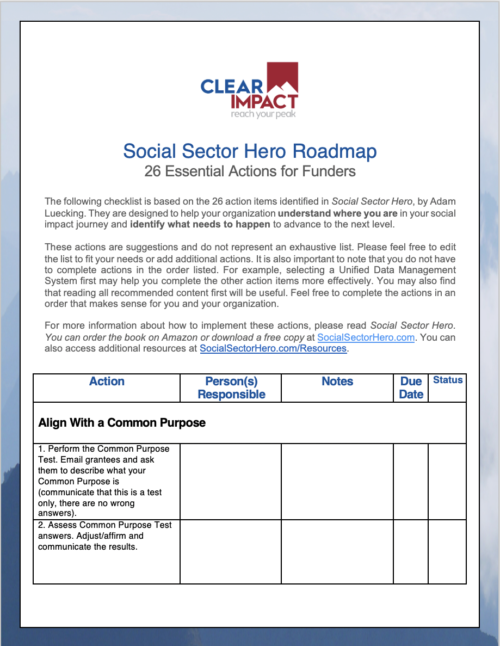 social sector hero roadmap