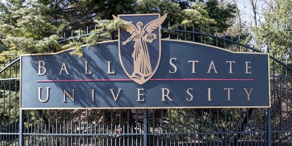 Ball State University sign